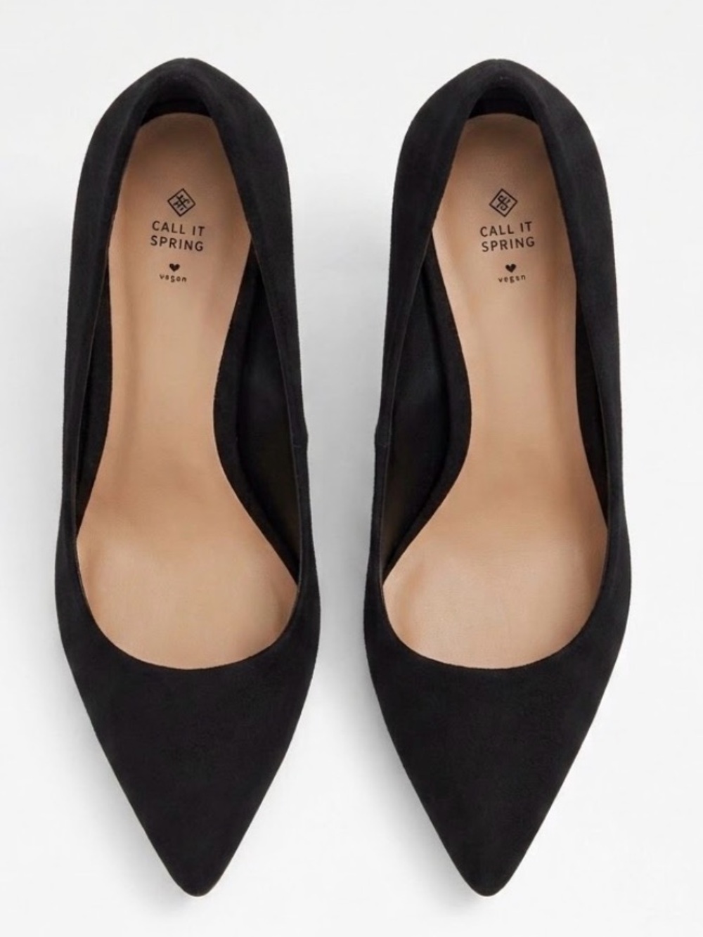 Call It Spring Black Faux Suede Pumps